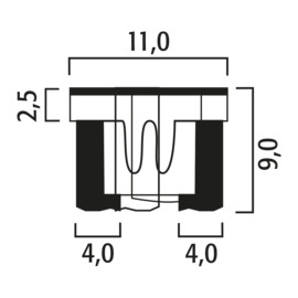 Micro Fuse Low Profile 20A  503820
