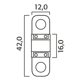 Midi Bolt On Fuse 30A 7048030