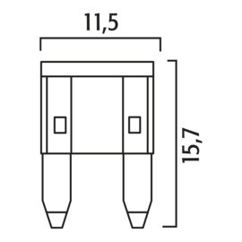 Mini Blade Fuse 25A 514825