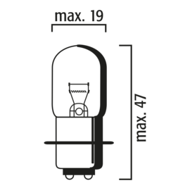Bulb P15d-25-1 6V 25/25W 6251