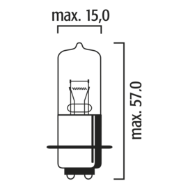 Bulb  P15d-25-1 Halogen 12V 25/25W 2251