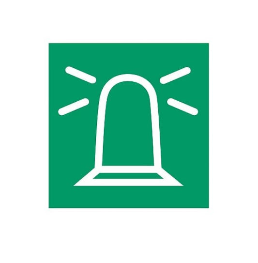 Switch Symbol Card - Green with "Rotating Beacon" symbol 9XT 713.630-281