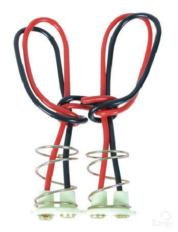 Bulb Holder Pigtail Double Contact suit BA15d/BAY15d - Pair ACX2472BL