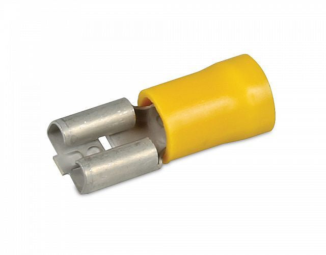 8502/8KW 980.300-203 Crimp Terminal - Push-On Female 6.3mm Yellow Pk 100