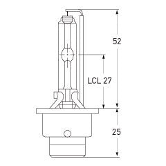 Bulb D4S HID Xenon Gas Discharge P32d-5 12/24V 35W - D4S/8GS 007.949-302