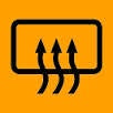 Switch  Symbol Card - Yellow with "Heated Rear Window" symbol 9XT 713.630-231