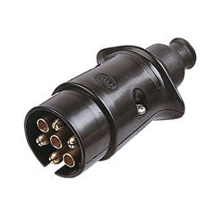 Trailer Plug 7 Pole Round Plastic  4902/8JA 001.930-004