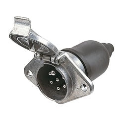 Trailer Socket  7 Pole Heavy Duty Metal  4907/8JB 003.833-003