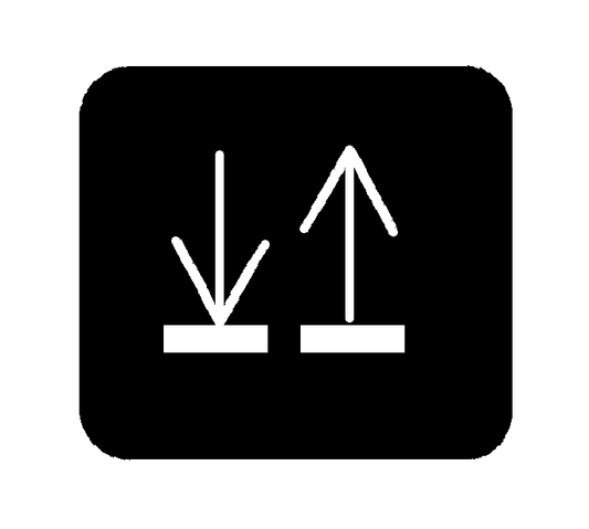 Switch Symbol for 777 Series - Raise/Lower Grey 788329