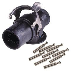 Trailer Plug 5/7 Pole ABS  - Crimp Terminals 8JA 007.644-041