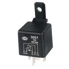 Mini Relay 12V 5 Pin Change-over  - 40/15A - Diode  3057/4RD 905.330-023