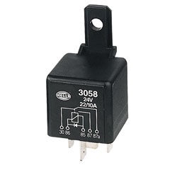 Mini Relay 24V 5 Pin Change-over - 22/10A - Diode  3058/4RD 905.330-262