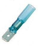 2086734-5 Heat Shrinkable Disconnect Terminal 6.3mm Blue Male 50 Pack